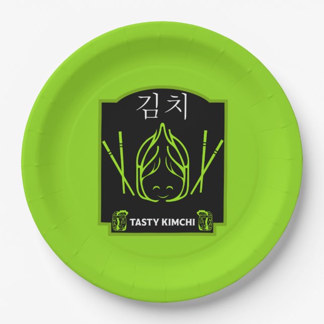 22. November - Internationaler Kimchi-Tag Pappteller (Vorderseite)