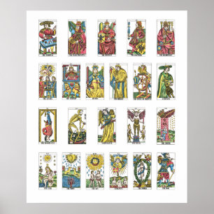 22 Tarot-Karten-Vermögens-Erzähler Poster