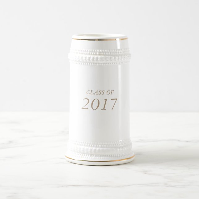 22 Unze. "KLASSE von 2017" Absolvent/von Abschluss Bierglas (Mittel)