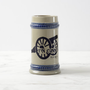 22 Unze-Zinn-Kanonen-Bier Stein Bierglas