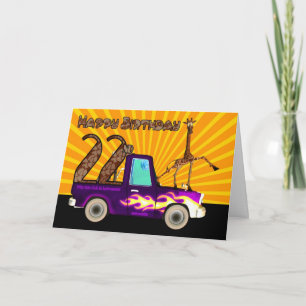 22. Warum diese Giraffe wie Fett-Blitze ist, B Karte