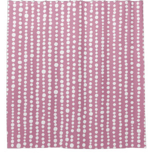 230216 - White on Cashmere Rose Duschvorhang