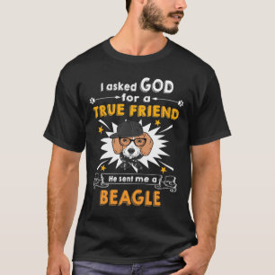 231 Gefragt Gott - Wahrer Freund - Ein Beagle T-Shirt