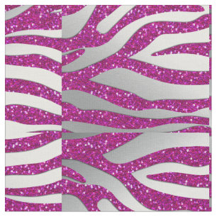 232 ZEbra-Glitzer-Silber-HEISSES Stoff