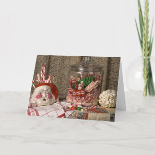 2345 Santa Vase & Weihnachtsmänner-Weihnachten Feiertagskarte