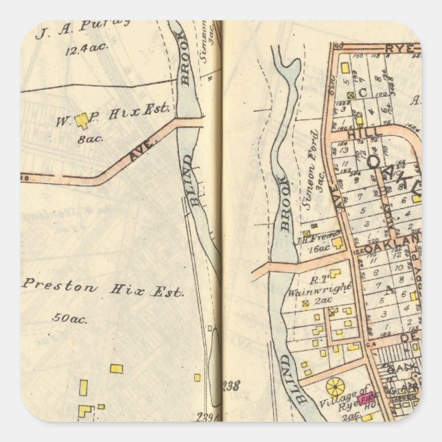 238239 Roggen Quadratischer Aufkleber (Vorderseite)