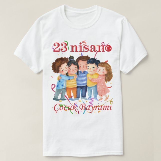 23. April T-Shirt – Kinderfest-Tee (Design vorne)