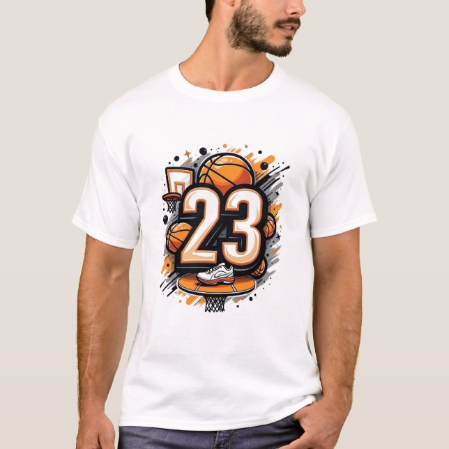 23 Basketballfans T-Shirt (Vorderseite)