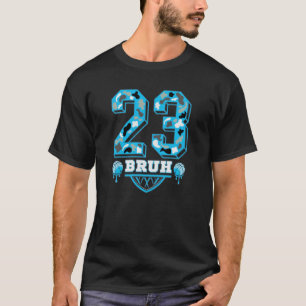 23 bruh Camo Gamma Blue passend , gamma blau, Basi T-Shirt