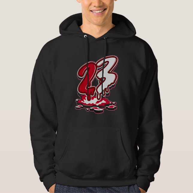 23 Drip Next Nature White Gym Red Matching Hoodie (Vorderseite)