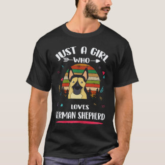 23 Ein Mädchen das Deutsche Schäferhunde liebt T-Shirt