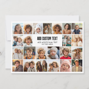 23-Foto-Collage mit Textfeld Feiertagskarte