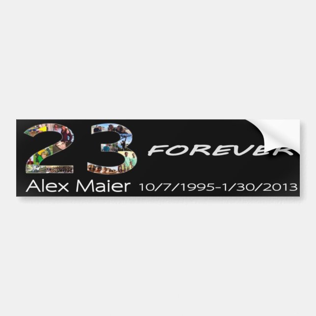 23 für immer Alex Maier Autoaufkleber (Vorne)