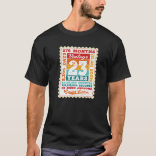 23. Geburtstag 23 Jahre alte Vintage Porto-Briefma T-Shirt