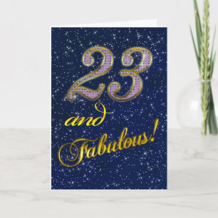 23. Geburtstag für jemanden Fabulous Karte