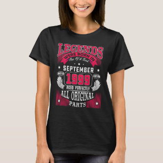 23. Geburtstag Legenden, die im September 1999 ge T-Shirt