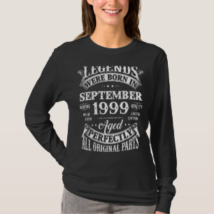 23. Geburtstag Legends Geboren im September 1999 2 T-Shirt