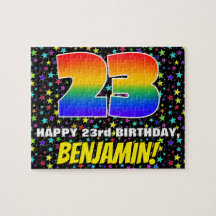 23. Geburtstag — Spaß, farbenfrohe Sternenweltenmu