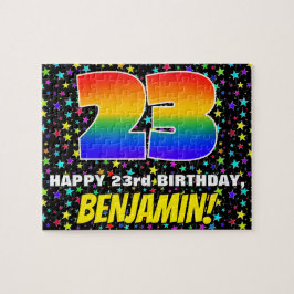23. Geburtstag — Spaß, farbenfrohe Sternenweltenmu Puzzle