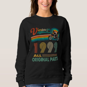 23. Geburtstag Vintag Retro Motorrad Geboren 1999 Sweatshirt