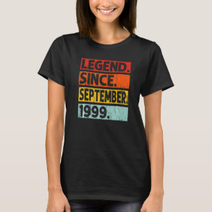 23. Geburtstagsfeier Seit September 1999 23 Jahr T-Shirt