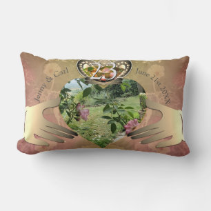 23. Hochzeitstag Foto Claddagh Floral Lum Lendenkissen