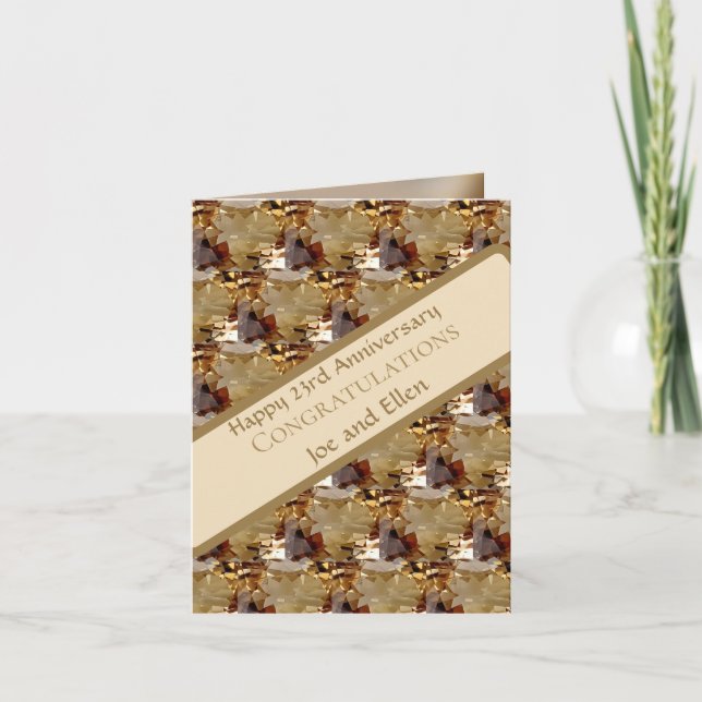 23. Hochzeitstag, Topaz, Karte (Vorderseite)