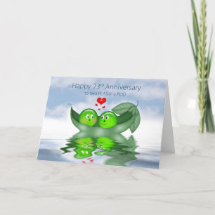 23. Hochzeitstag, Zwei Erbsen in einer Schote, Her Karte