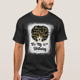 23 Jahre alt Leopard Melanin Girl Es ist mein Gebu T-Shirt
