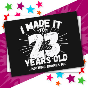 23 Jahre alt Sarcastic Meme Funny 23. Geburtstag Postkarte