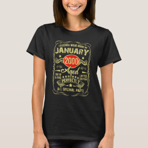 23 Jahre alte Legende Seit Januar 2000 Vintag 23. T-Shirt