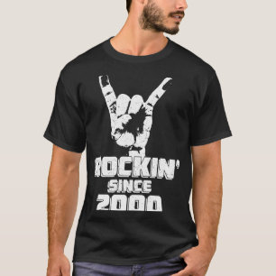 23 Jahre alter Rockin' seit 2000 Vintager Rock on T-Shirt