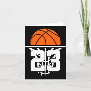 23 Jahre Basketball 23. Geburtstag  Karte
