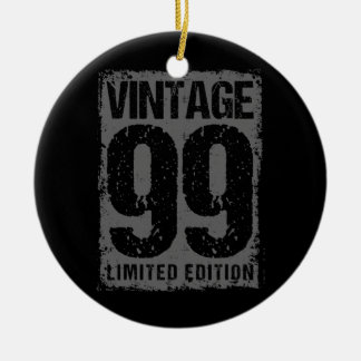 23 Jahre Vintag 1999 23. Geburtstag Keramik Ornament