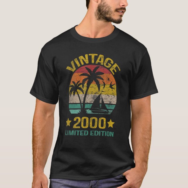 23 Jahre Vintag 2000 23. Geburtstag T-Shirt (Vorderseite)