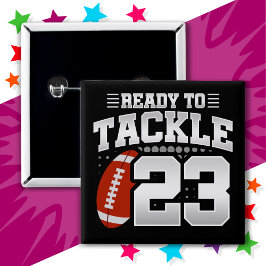 23-jähriges Tackle Football Party 23. Geburtstag Button
