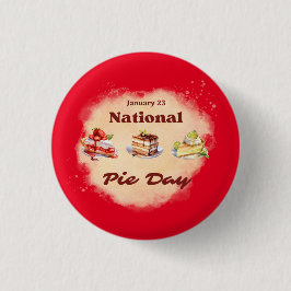 23. Januar Nationaler Kuchen-Tag Button