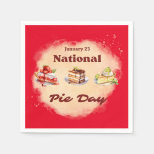 23. Januar Nationaler Kuchen-Tag Serviette