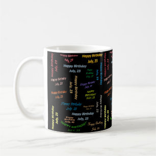 23. Juli, Tasse zum Geburtstag