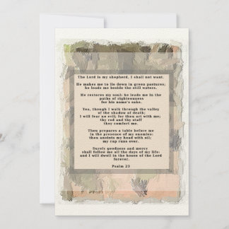 23. Psalm Einladung Abstrakt