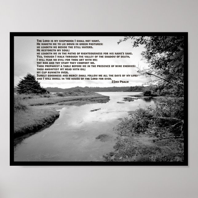 23. Psalm Landscape Foto Poster (Vorne)