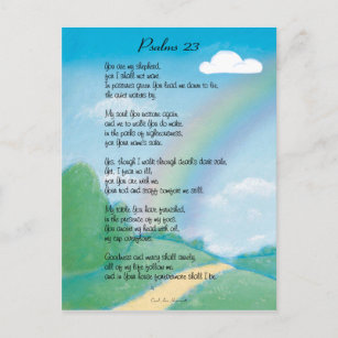 23. Psalm Postkarte