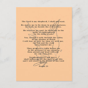 23. Psalm Postkarte