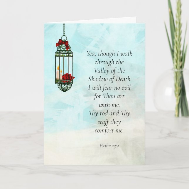 23. Psalm Sympathy Card Karte (Vorderseite)