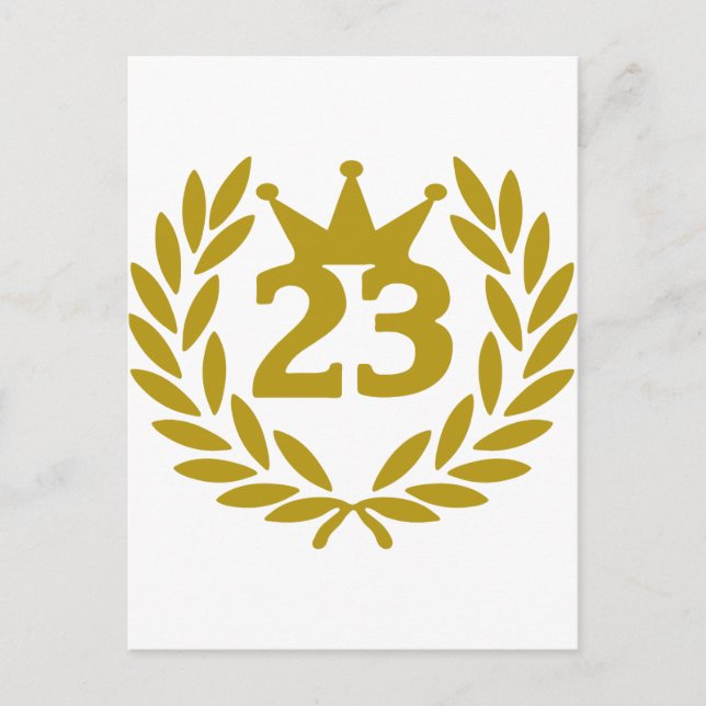 23-real-laurel-Kronen Postkarte (Vorderseite)