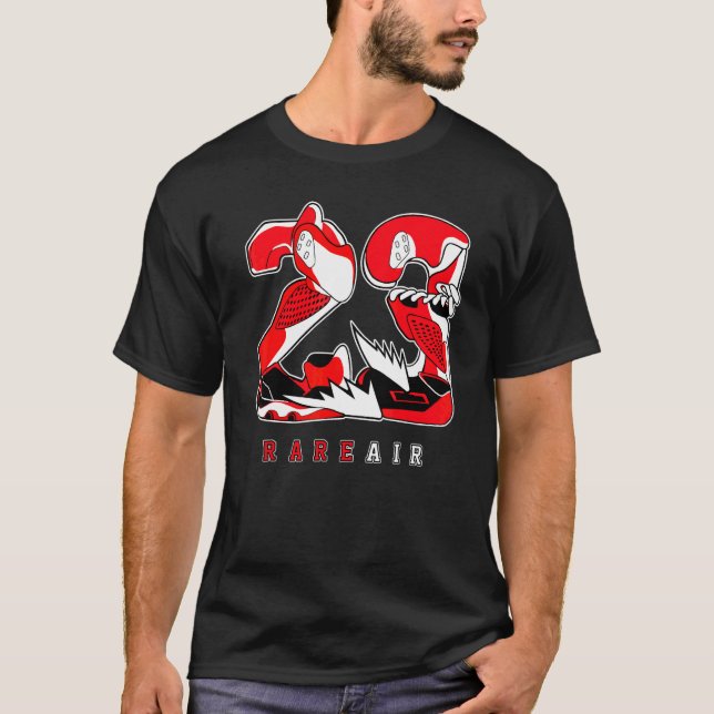 23 Seltene Air Reverse Black Toe 1s passend T-Shirt (Vorderseite)