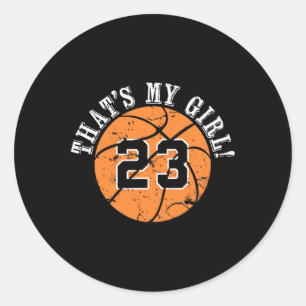 23 Sketll Spieler Das ist mein Mädchen Cheer Mom D Runder Aufkleber