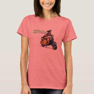 23 Skidoo-Shirt - blauer Wecker T-Shirt