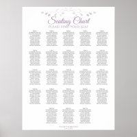 23 Tabelle Lila & grau Hochzeitstabelle