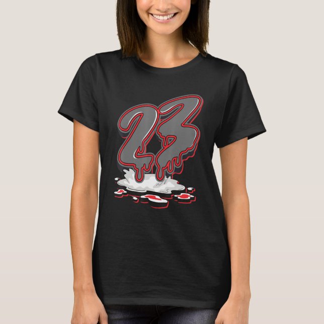 23 Tropfen Retro Infrarot 4s Matching T-Shirt (Vorderseite)